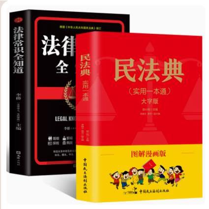 图解漫画版-民法典（实用一本通）+法律常识全知道2册