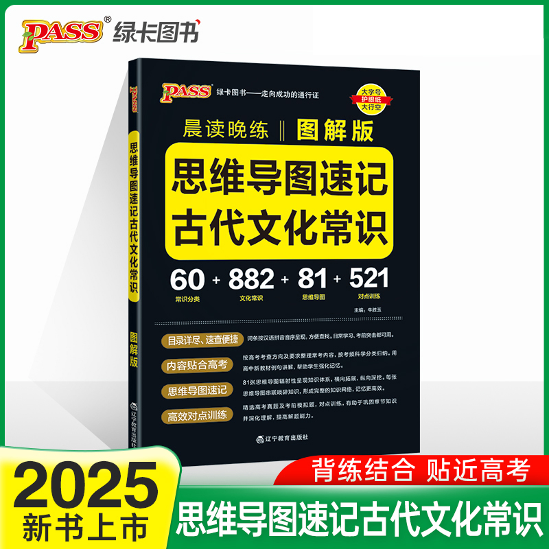 2025《晨读晚练》 高中思维导读速记古代文化常识（图解版）