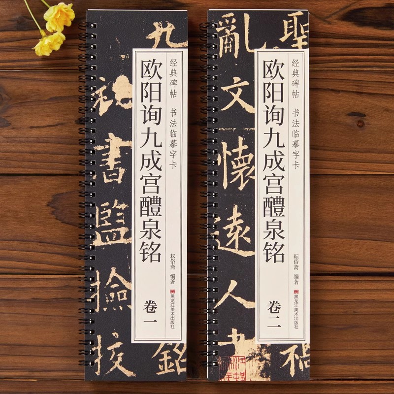 经典碑帖 书法临摹字卡 欧阳询九成宫醴泉铭(卷一、卷二)