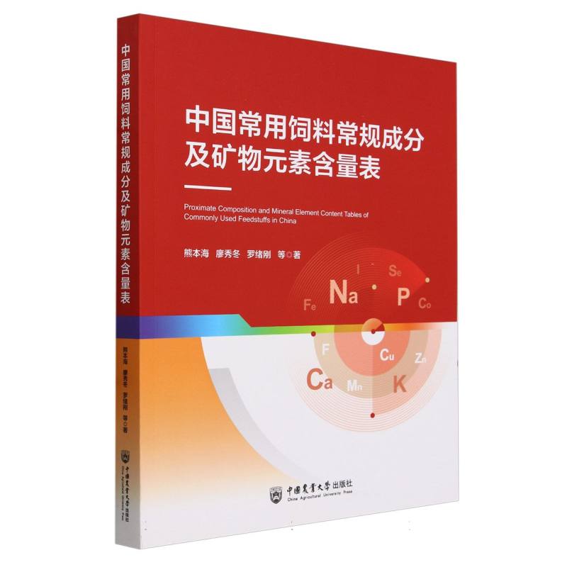 中国常用饲料常规成分及矿物元素含量表