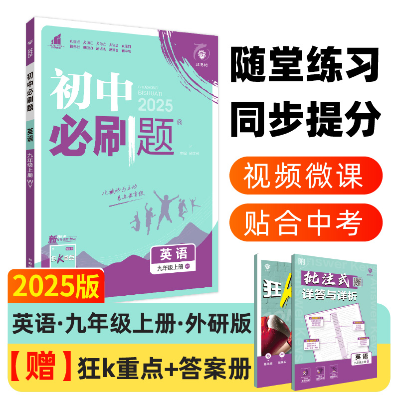 2024秋初中必刷题 英语九年级上册 WY