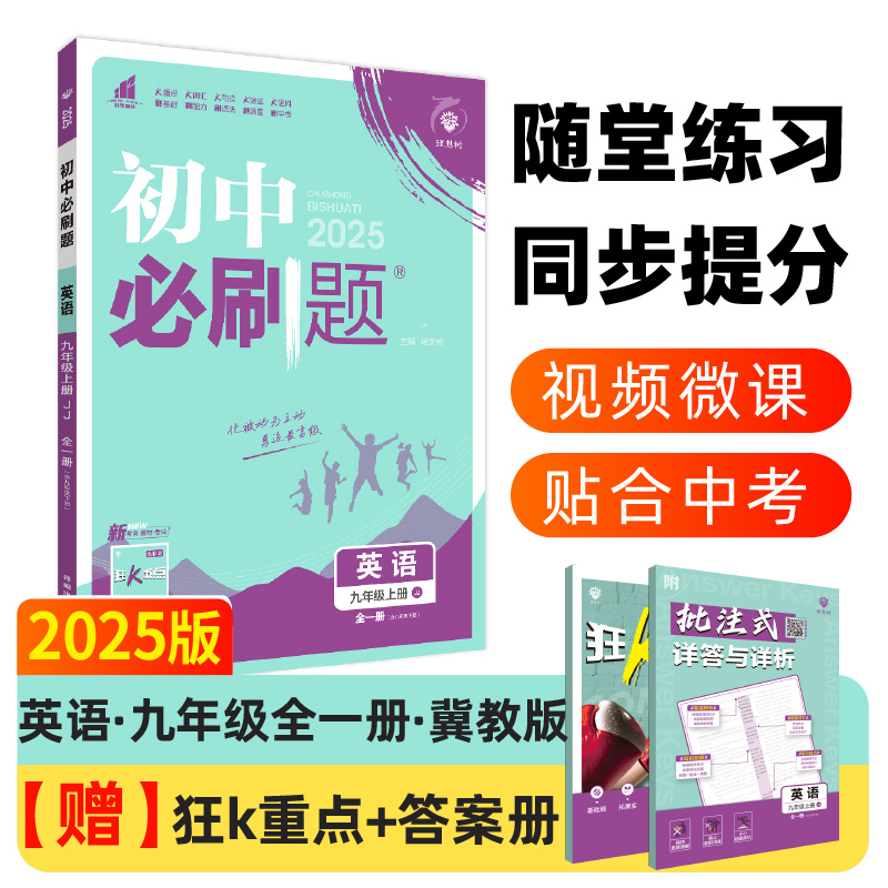 2024秋初中必刷题 英语九年级全一册 JJ