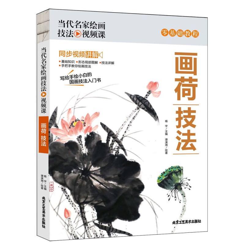 当代名家绘画技法视频课-画荷技法