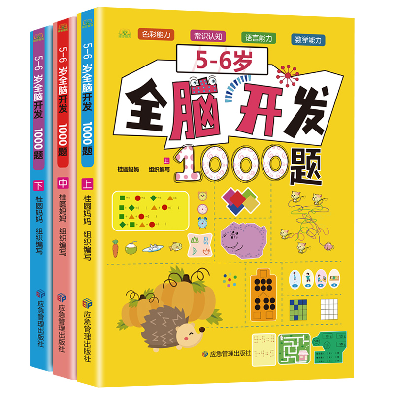 5-6岁 全脑开发1000题（全3册）