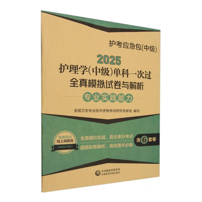 护理学(中级)单科一次过全真模拟试卷与解析——专业实践能力