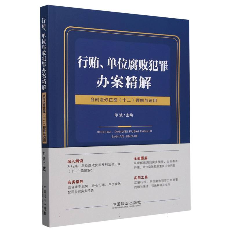 行贿、单位腐败犯罪办案精解：含刑法修正案(十二)理解与适用