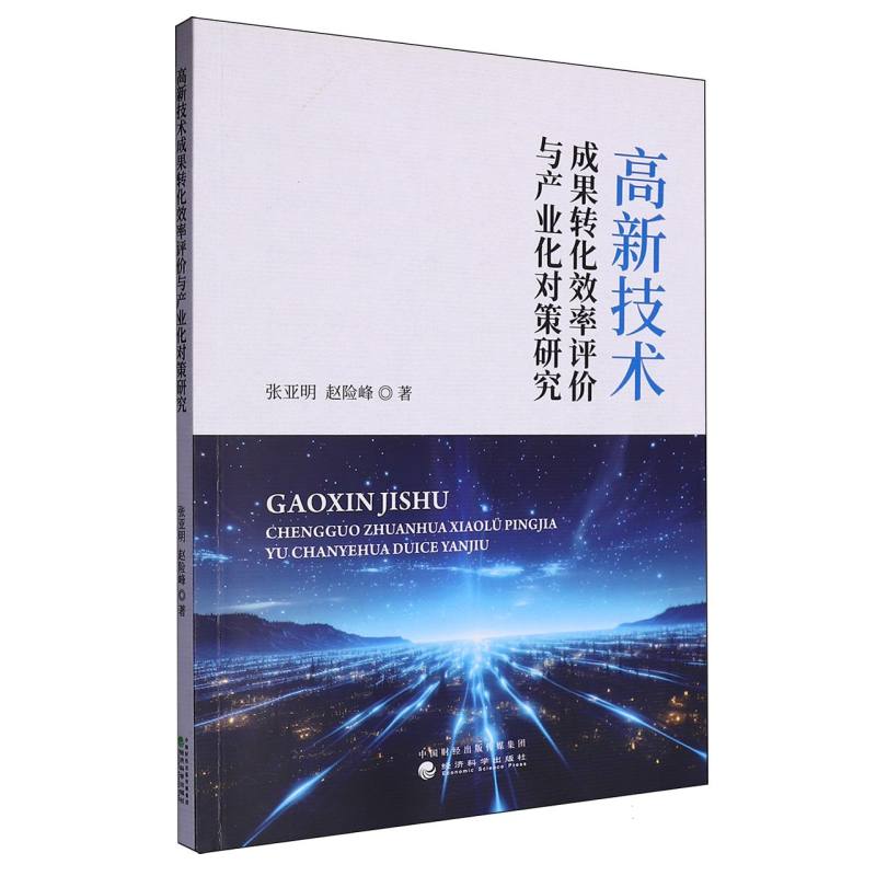 高新技术成果转化效率评价与产业化对策研究