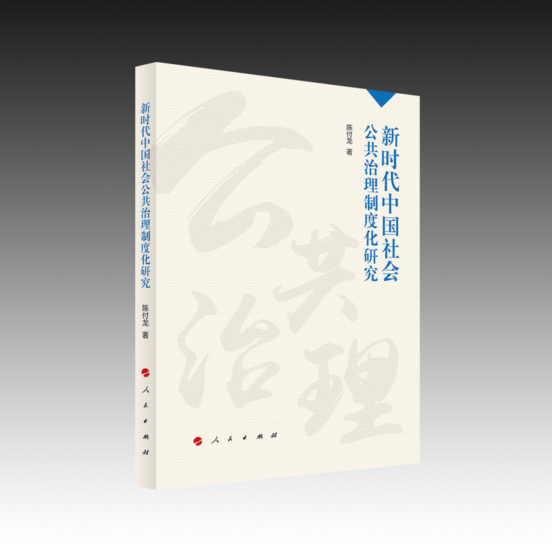 新时代中国社会公共治理制度化研究