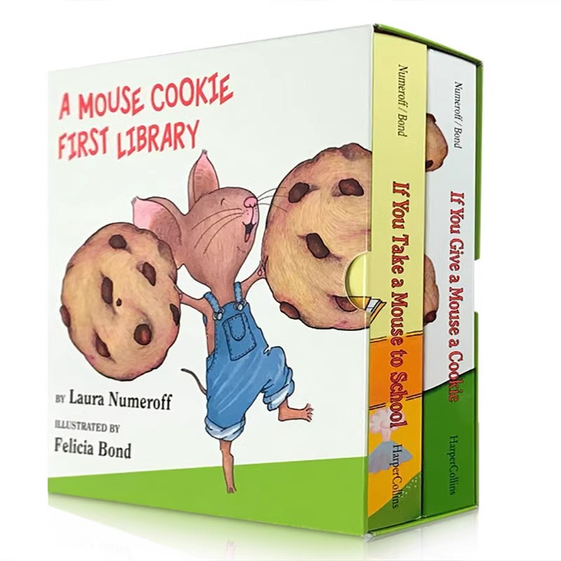 Mouse Cookie 2本盒装:mouse to school; mouse a cookie WML122 LCX34 LCX35